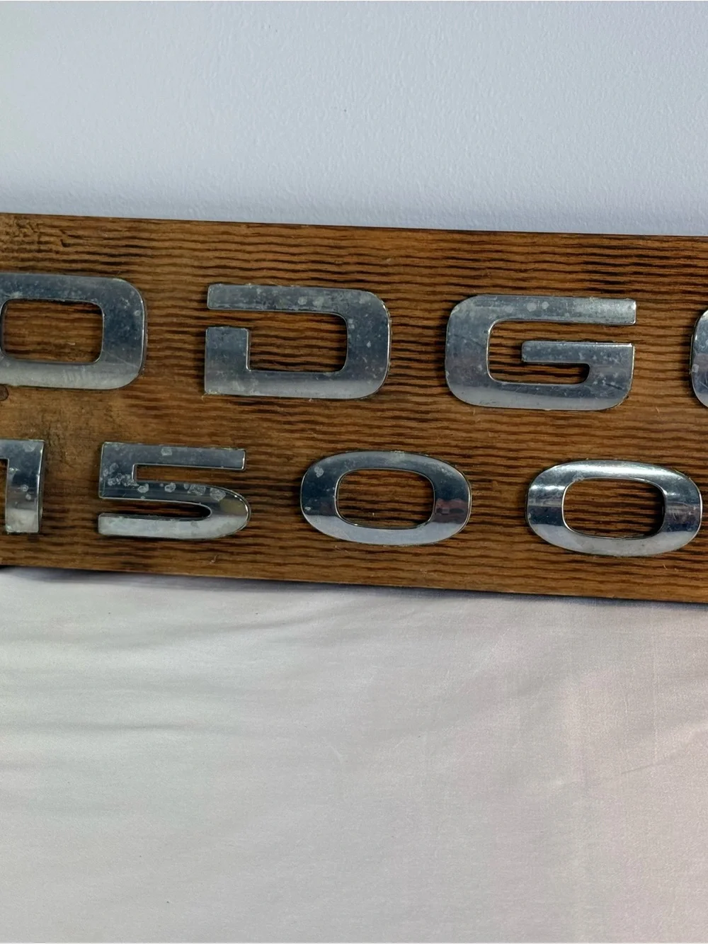 Vintage Dodge Ram 1500 SLT Emblem Plaqued Wall Mount Signed Man Cave Memorabilia